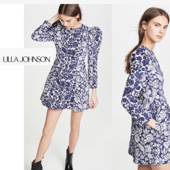 Floral Mini Denim Dress - Picture 3 of 17